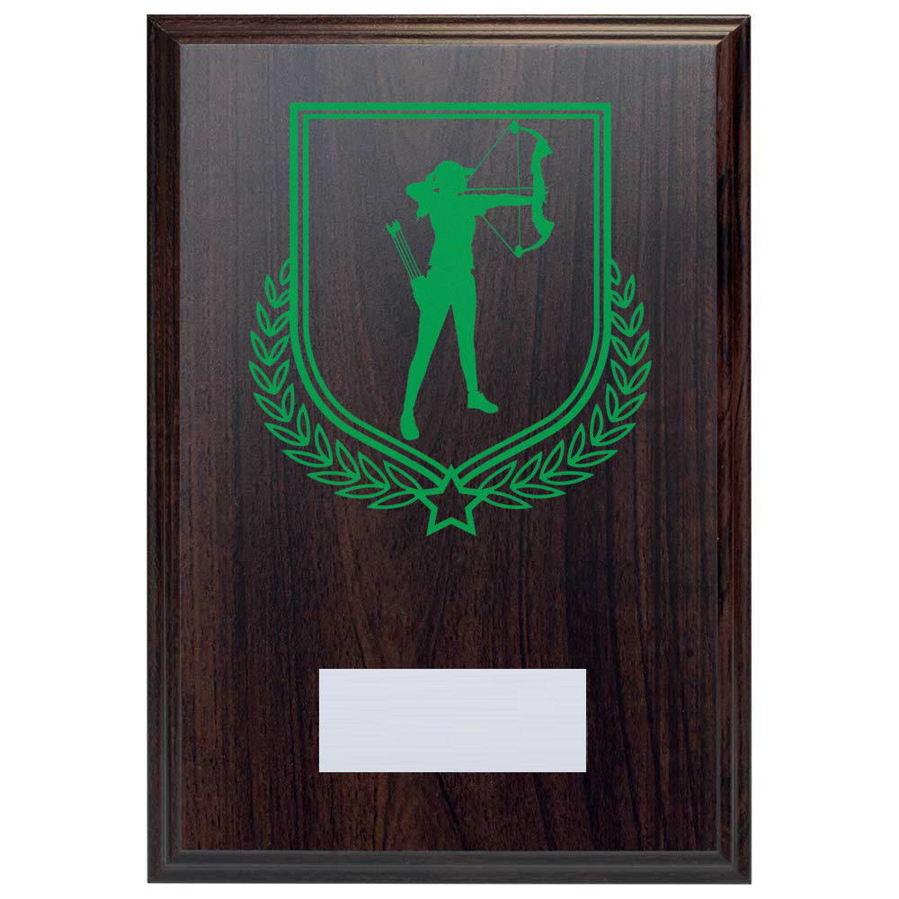 Archery Reward Deep Mahogany Plaque