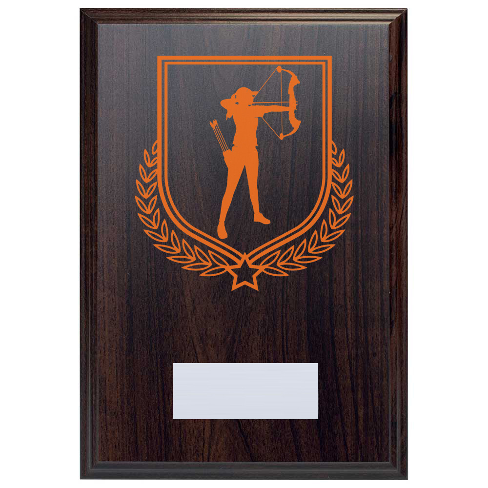 Archery Reward Deep Mahogany Plaque