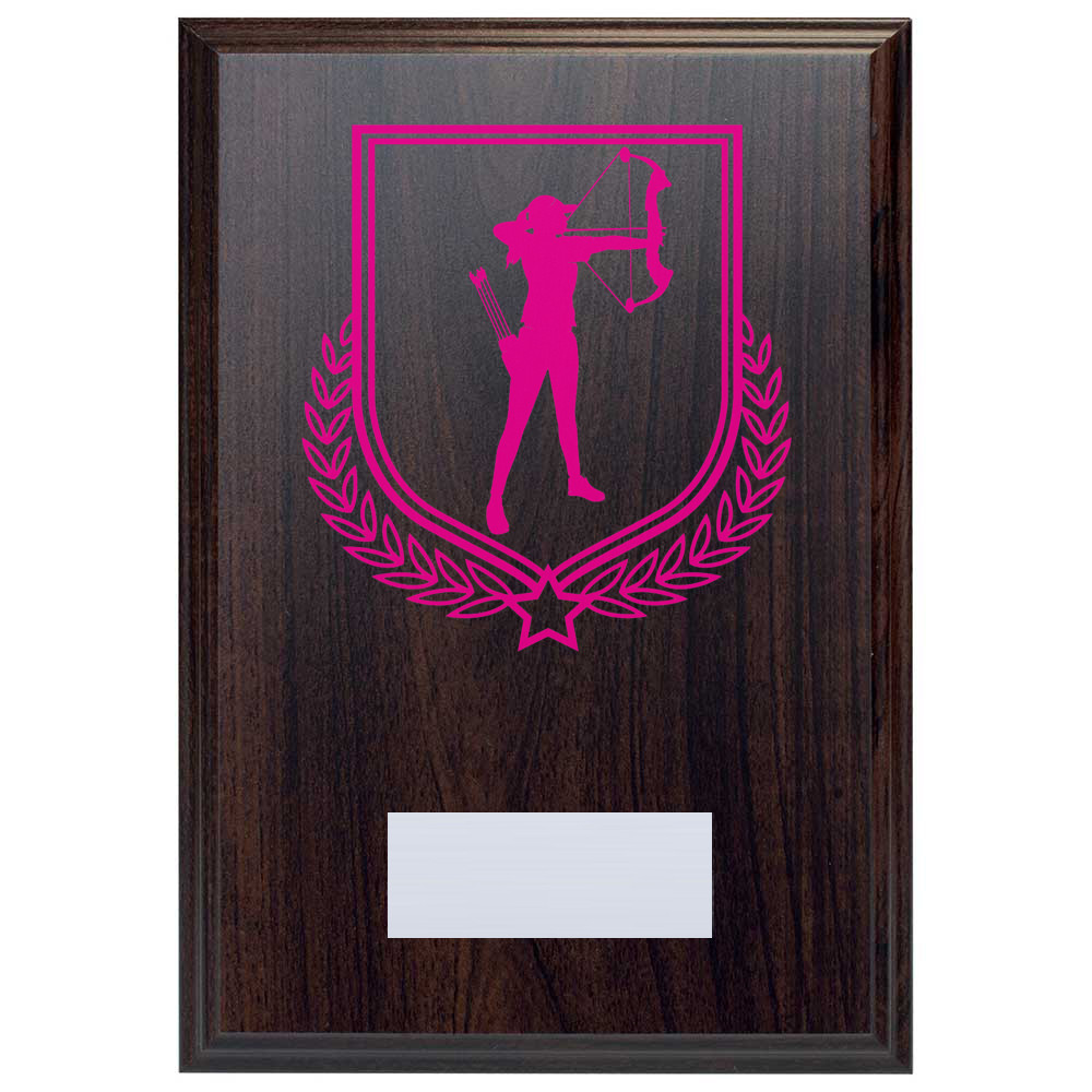 Archery Reward Deep Mahogany Plaque