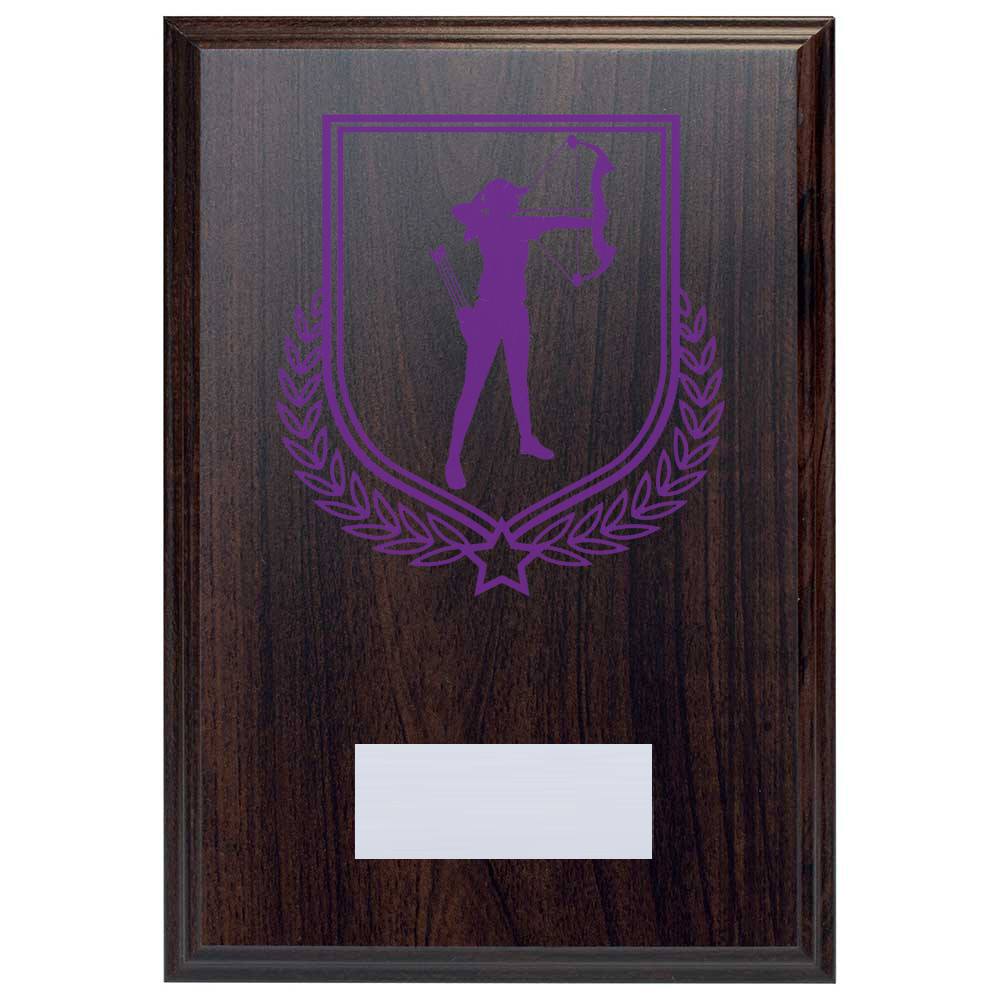 Archery Reward Deep Mahogany Plaque
