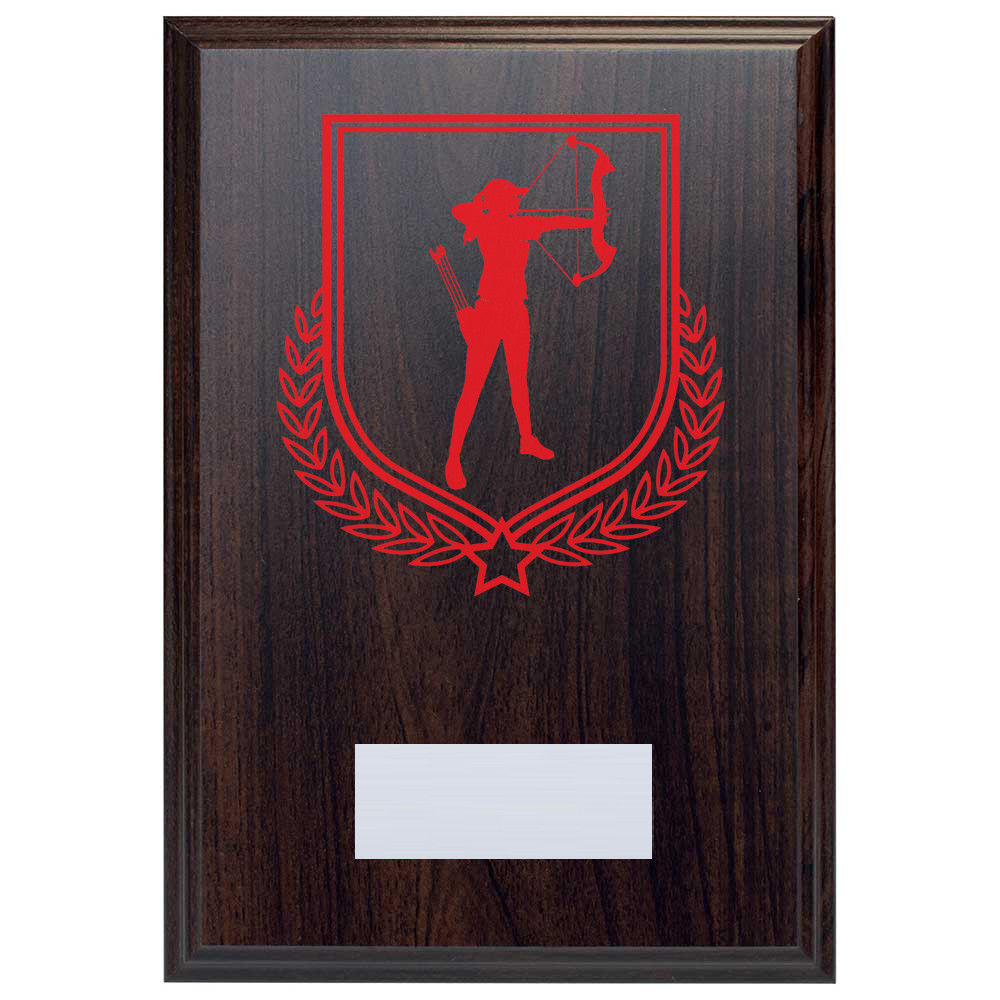 Archery Reward Deep Mahogany Plaque