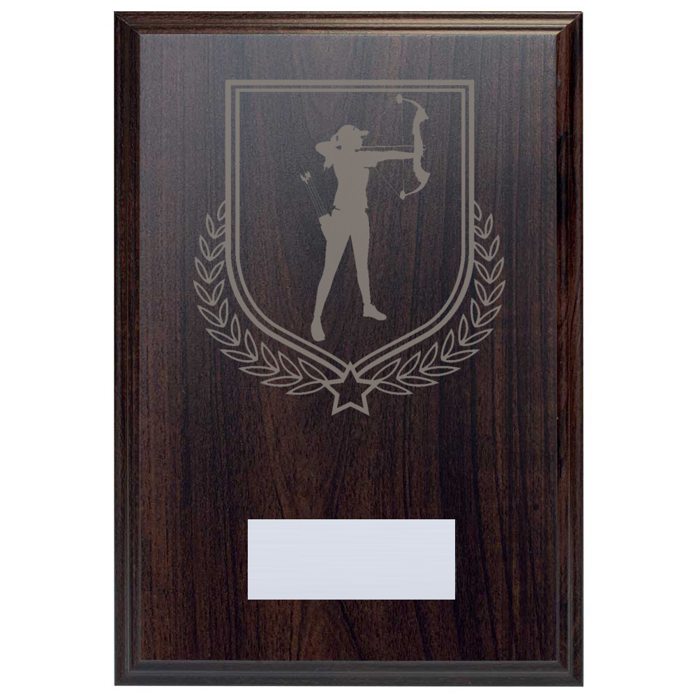 Archery Reward Deep Mahogany Plaque