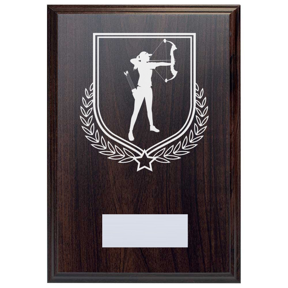 Archery Reward Deep Mahogany Plaque