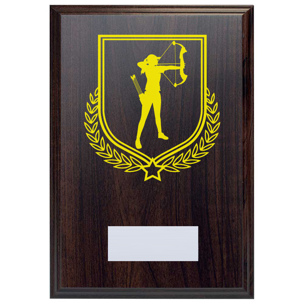 Archery Reward Deep Mahogany Plaque