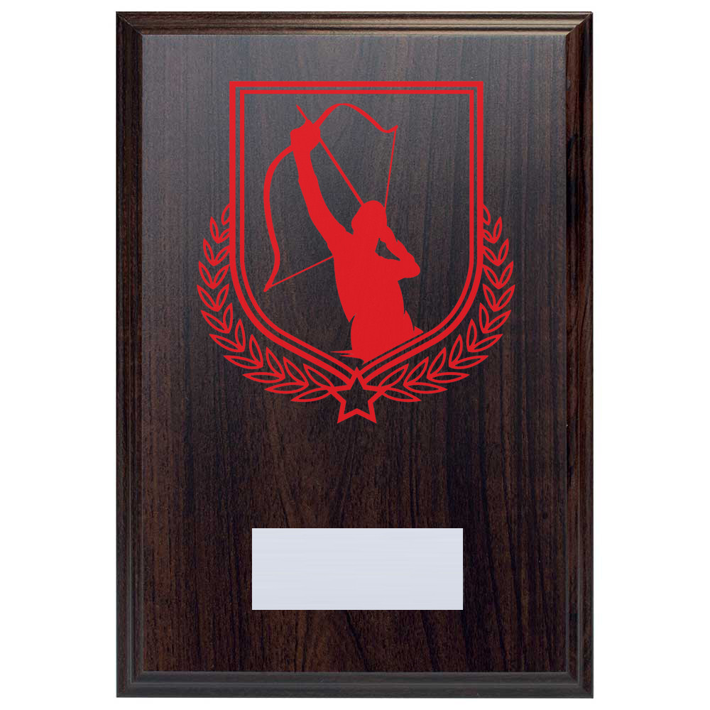 Archery Reward Deep Mahogany Plaque