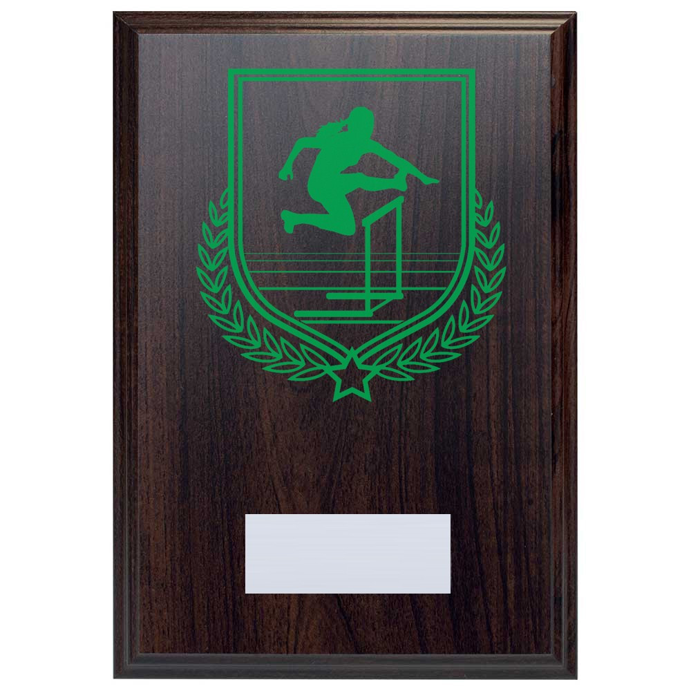 Female Hurdles Reward Deep Mahogany Plaque