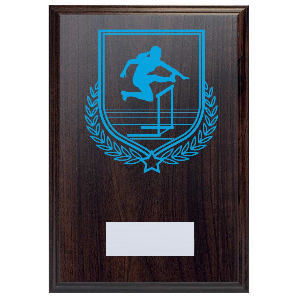 Female Hurdles Reward Deep Mahogany Plaque