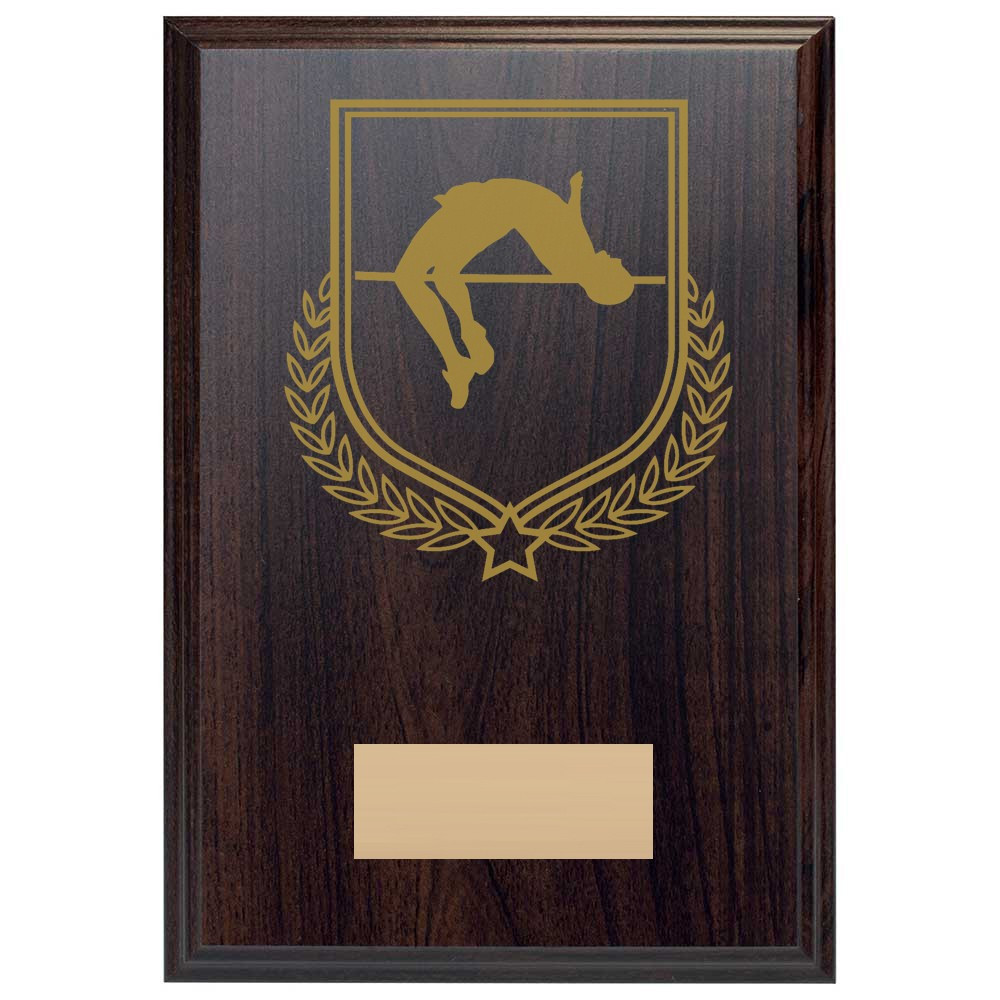 Pole Vault Reward Deep Mahogany Plaque