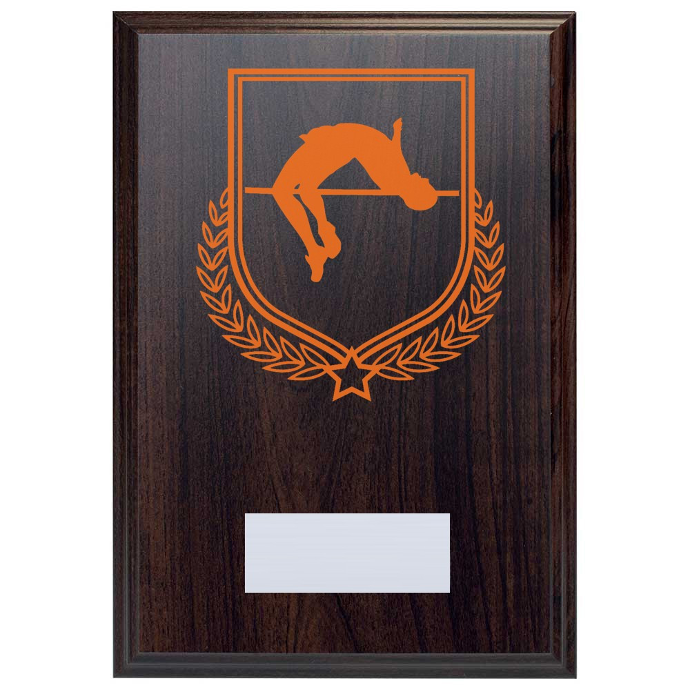 Pole Vault Reward Deep Mahogany Plaque