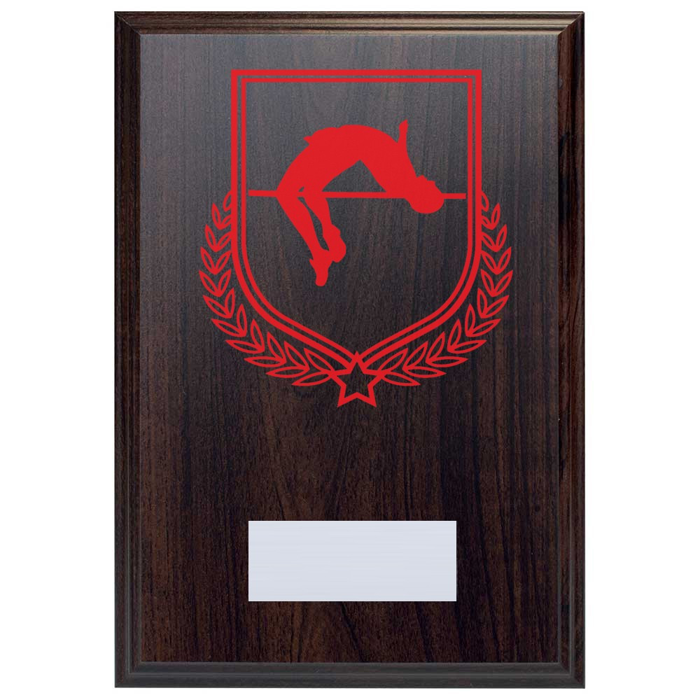 Pole Vault Reward Deep Mahogany Plaque