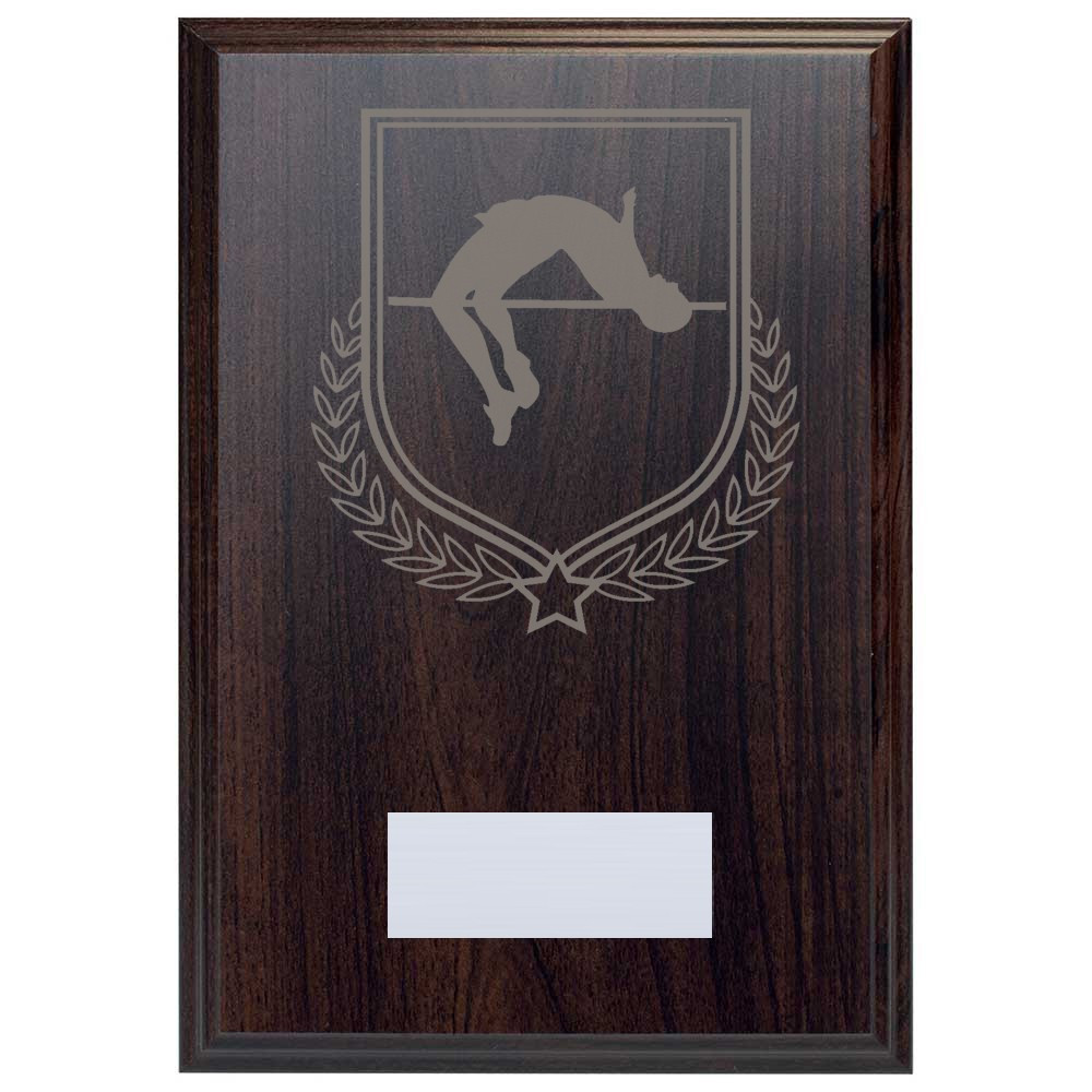 Pole Vault Reward Deep Mahogany Plaque