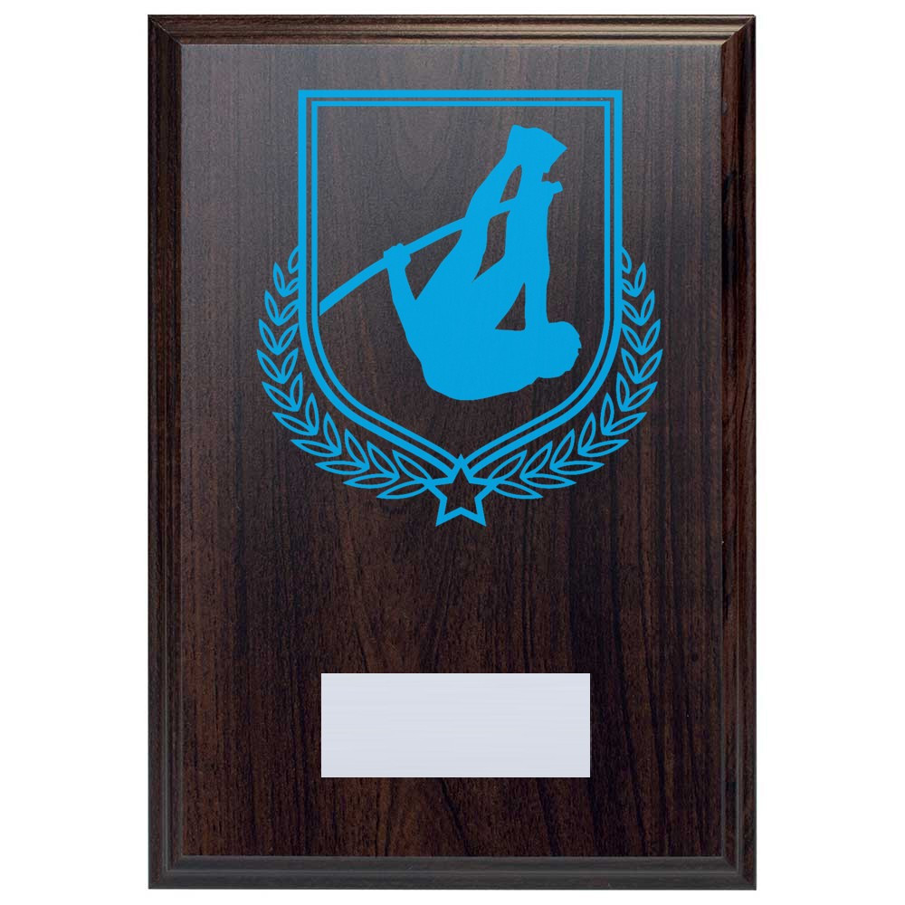 Pole Vault Reward Deep Mahogany Plaque