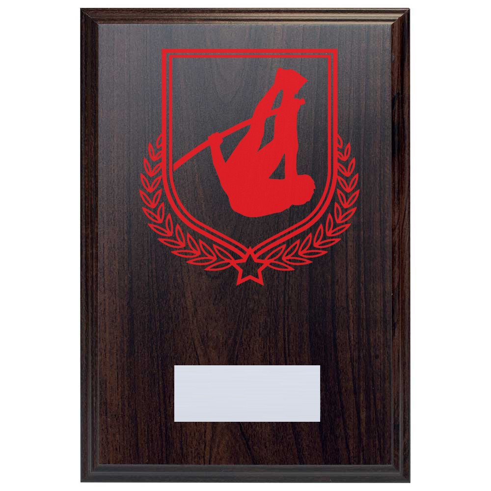 Pole Vault Reward Deep Mahogany Plaque