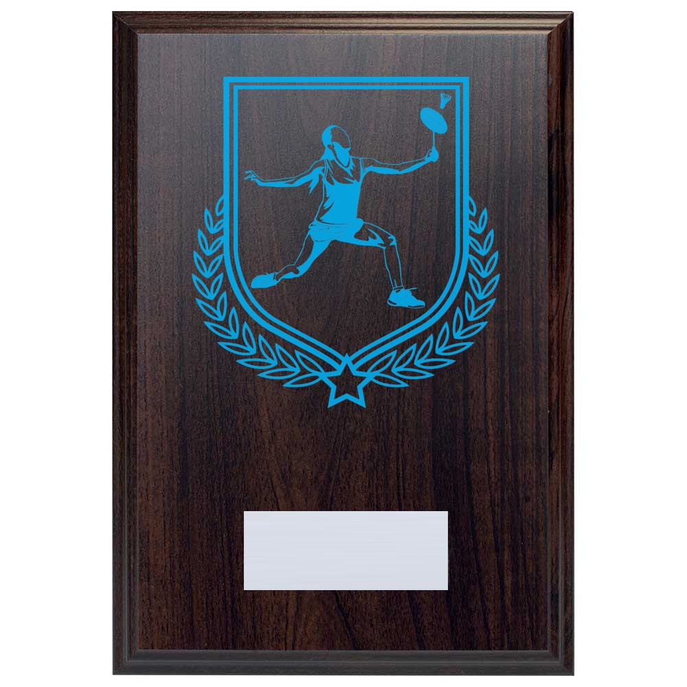 Badminton Reward Deep Mahogany Plaque