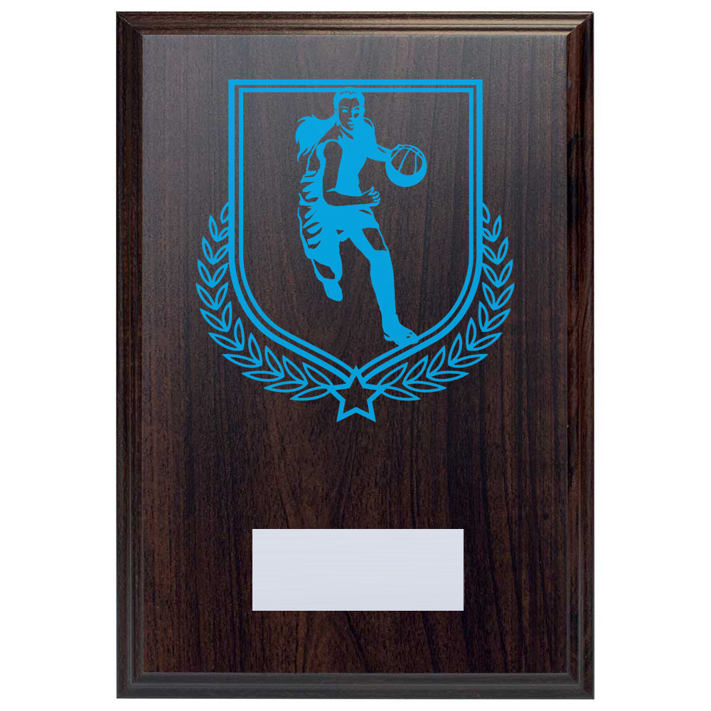 Basketball Reward Deep Mahogany Plaque