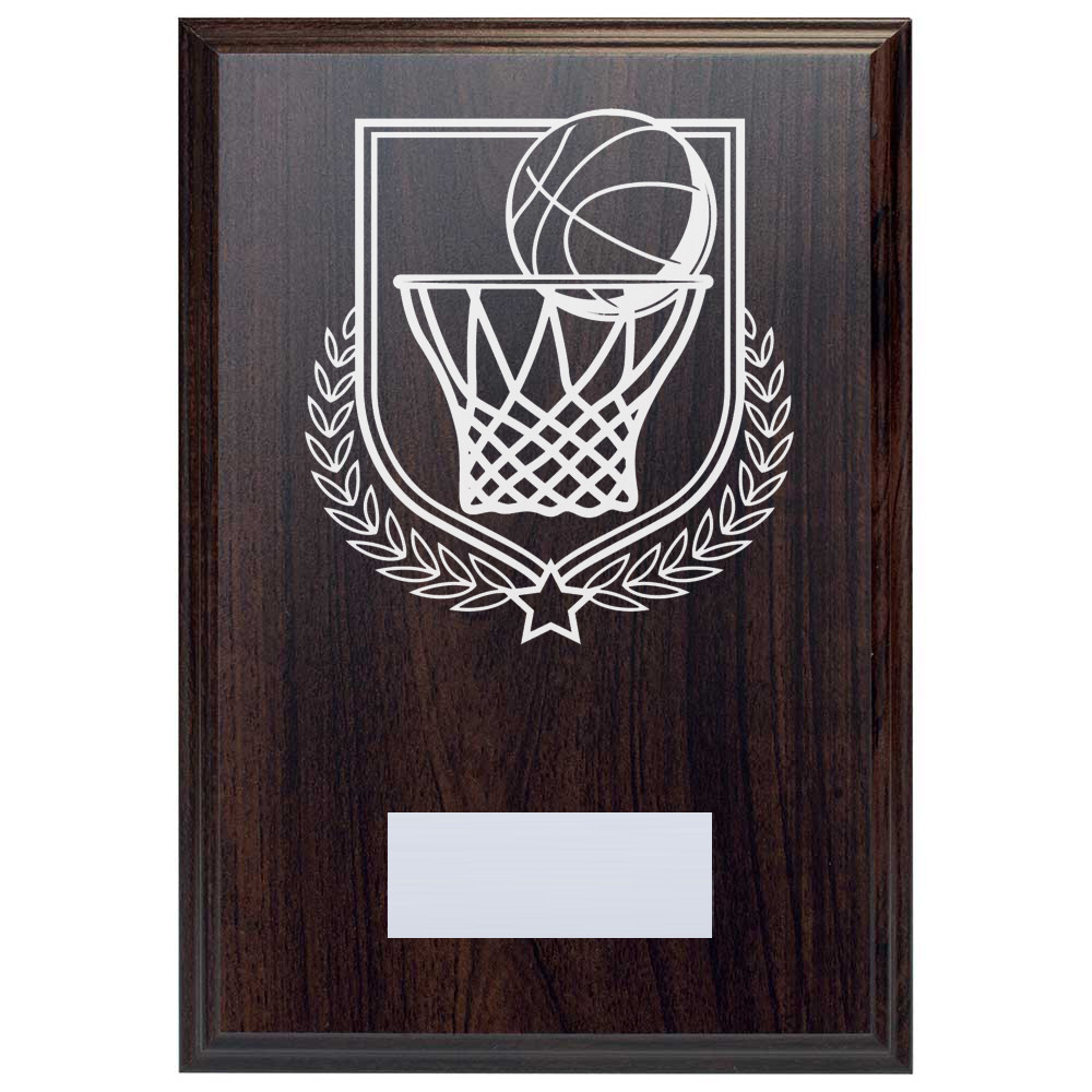 Basketball Reward Deep Mahogany Plaque