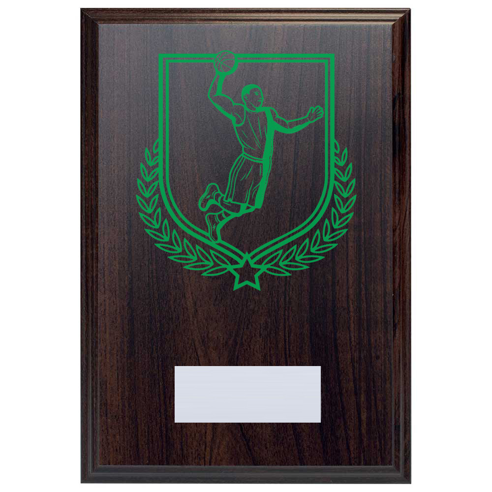 Basketball Reward Deep Mahogany Plaque