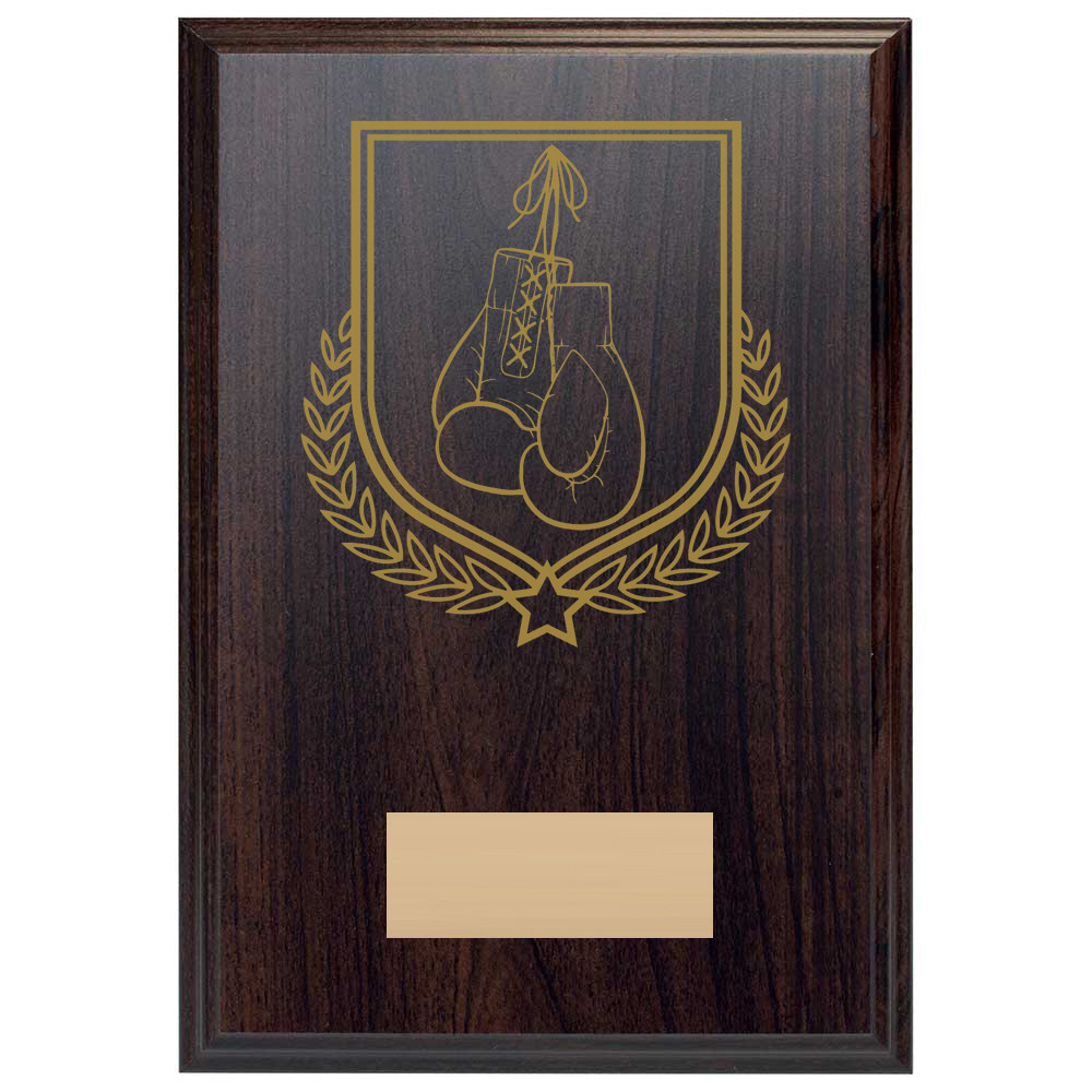 Boxing Reward Deep Mahogany Plaque