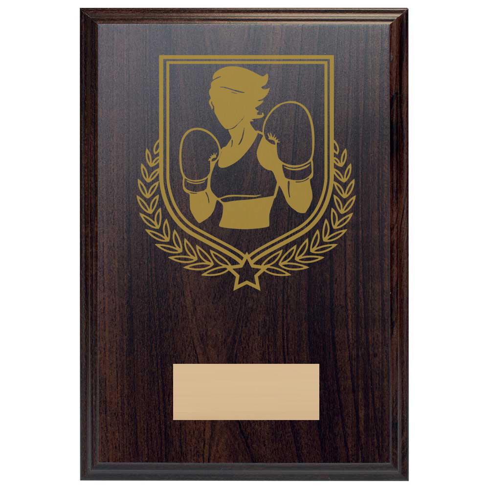 Boxing Reward Deep Mahogany Plaque