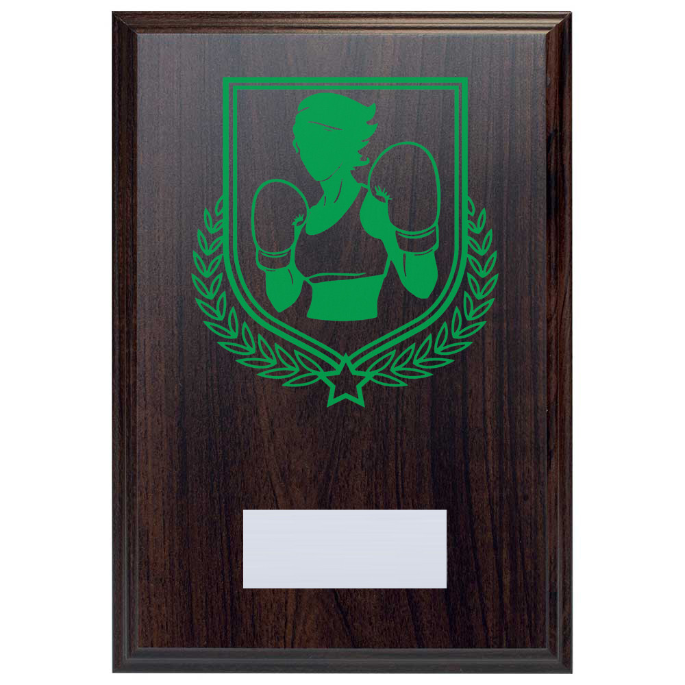 Boxing Reward Deep Mahogany Plaque