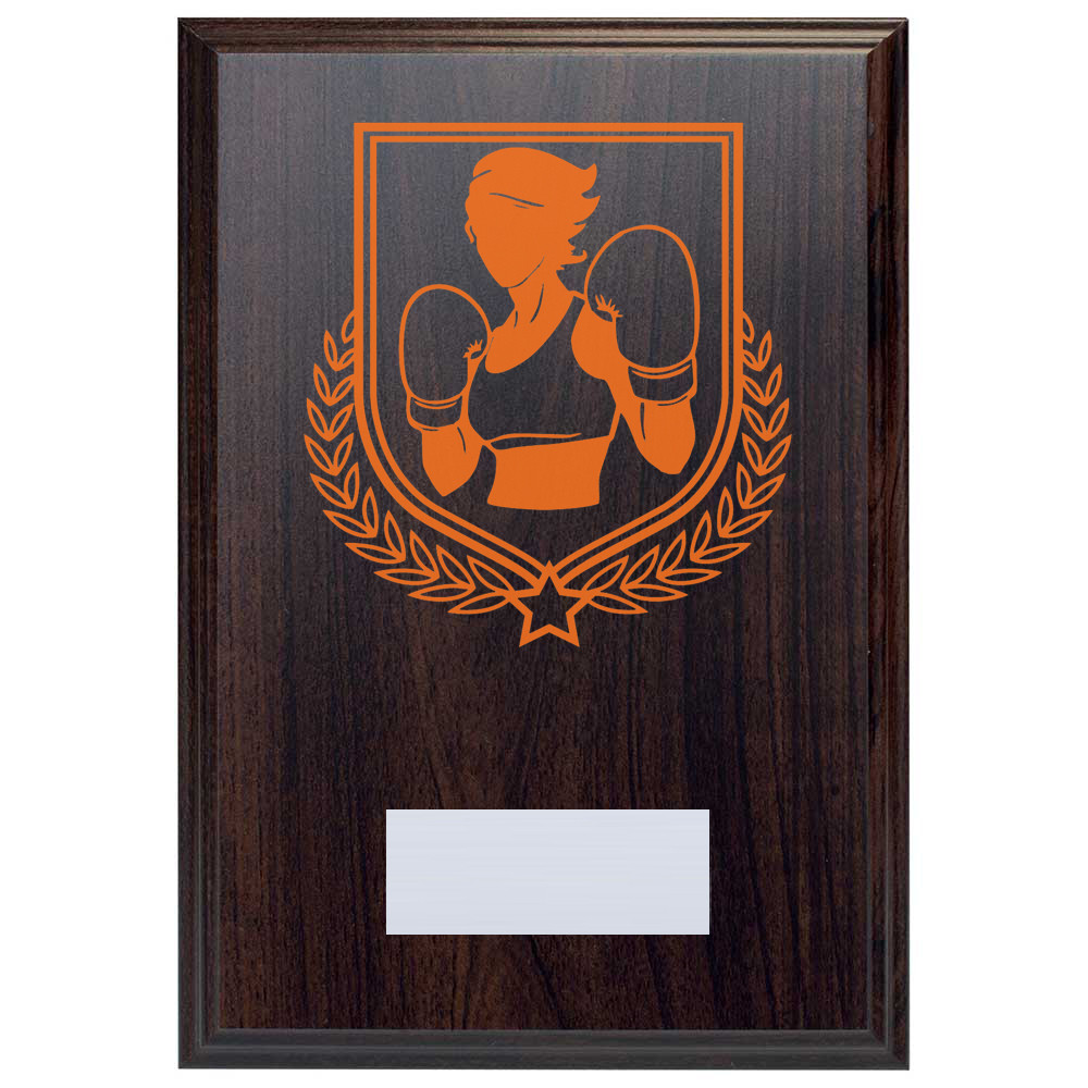 Boxing Reward Deep Mahogany Plaque