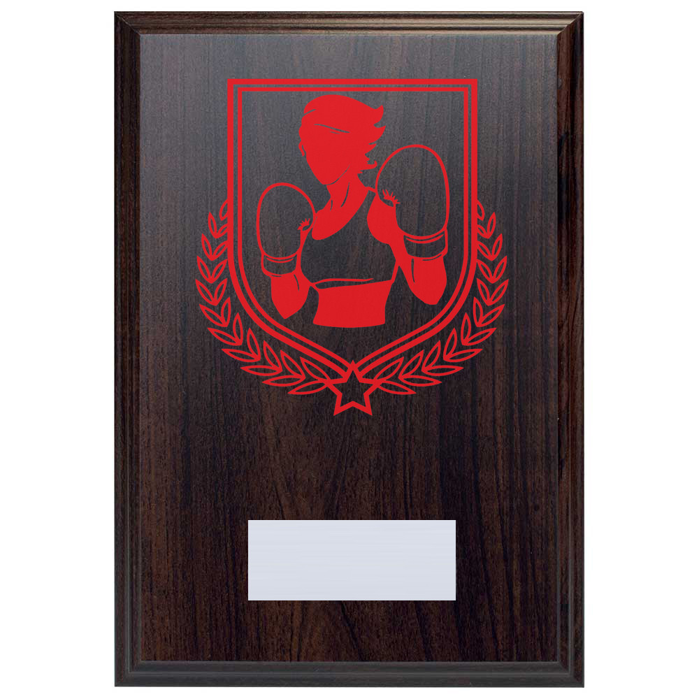 Boxing Reward Deep Mahogany Plaque