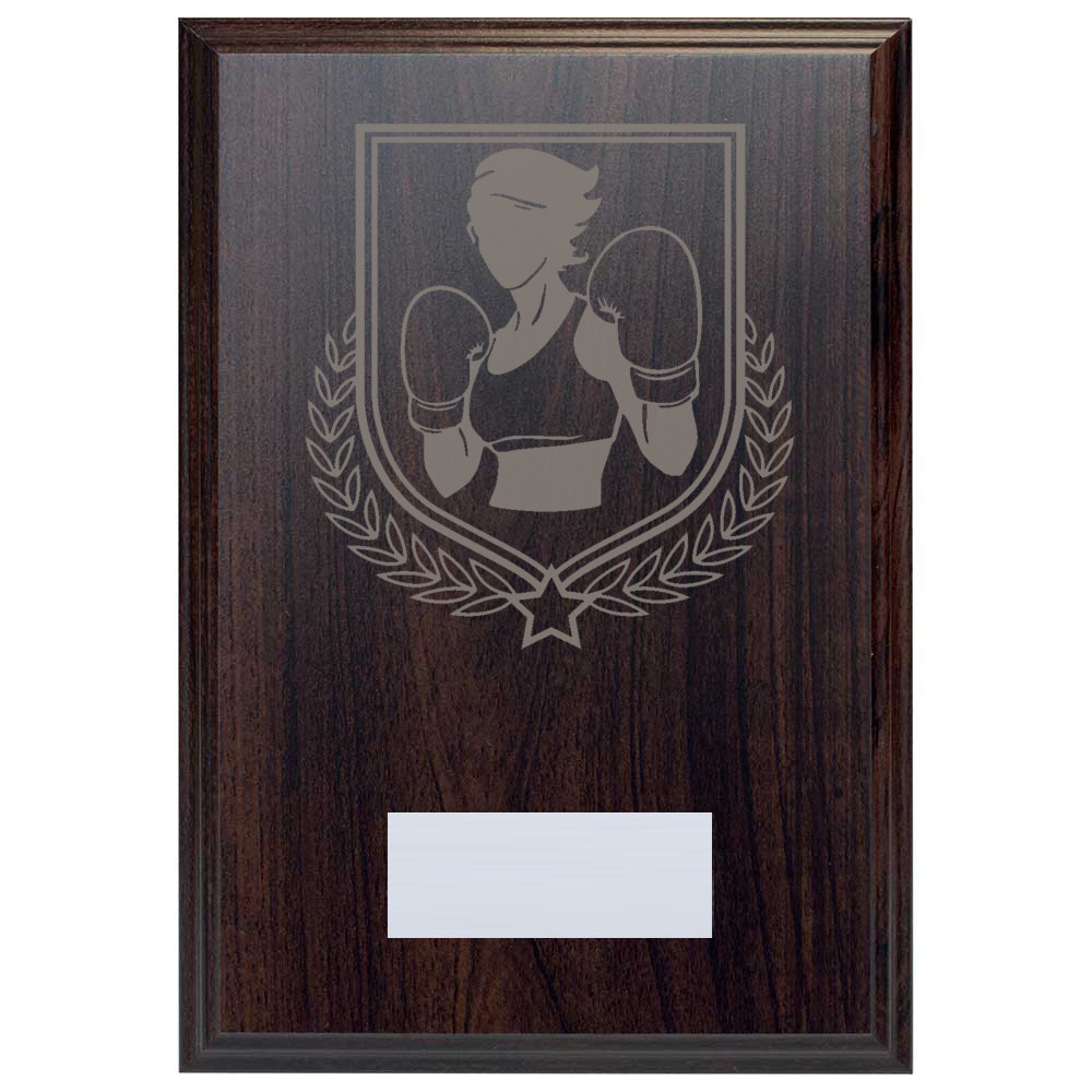 Boxing Reward Deep Mahogany Plaque