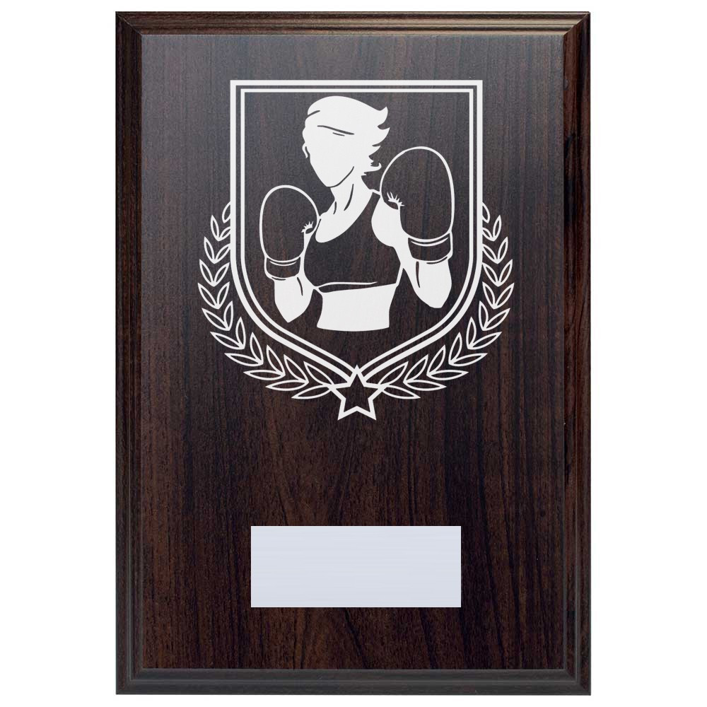 Boxing Reward Deep Mahogany Plaque