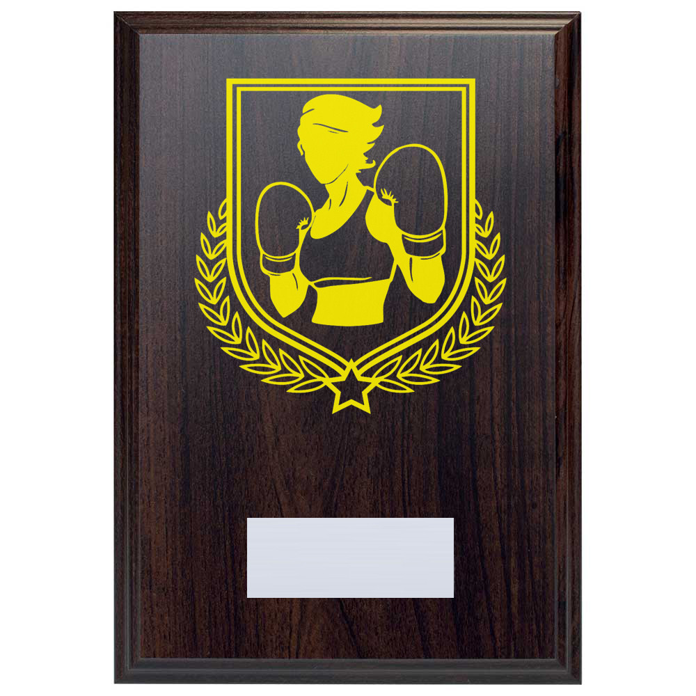 Boxing Reward Deep Mahogany Plaque