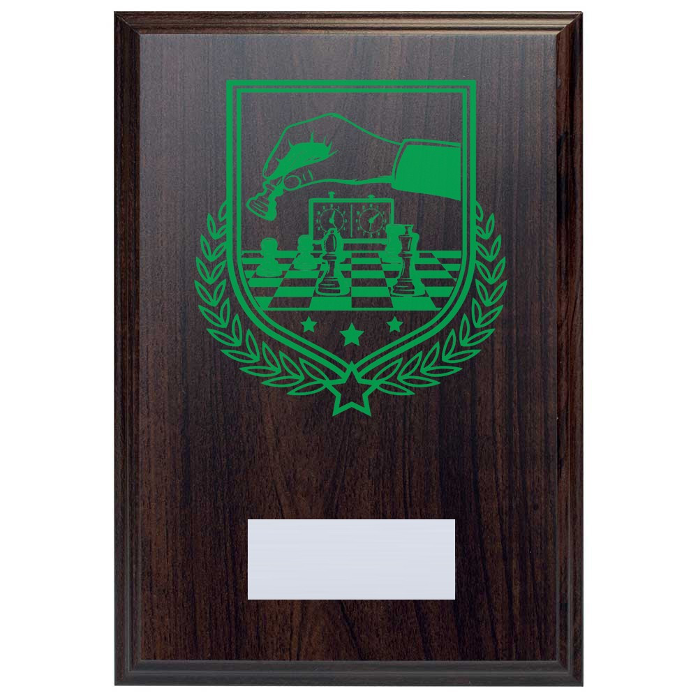Chess Reward Deep Mahogany Plaque