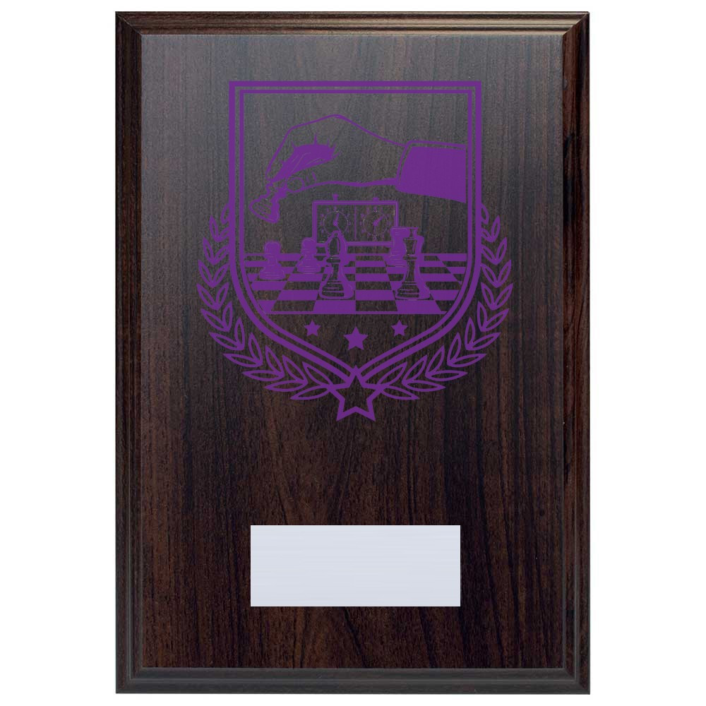 Chess Reward Deep Mahogany Plaque