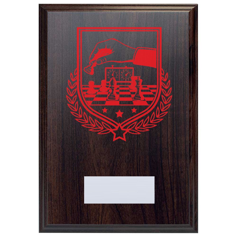 Chess Reward Deep Mahogany Plaque