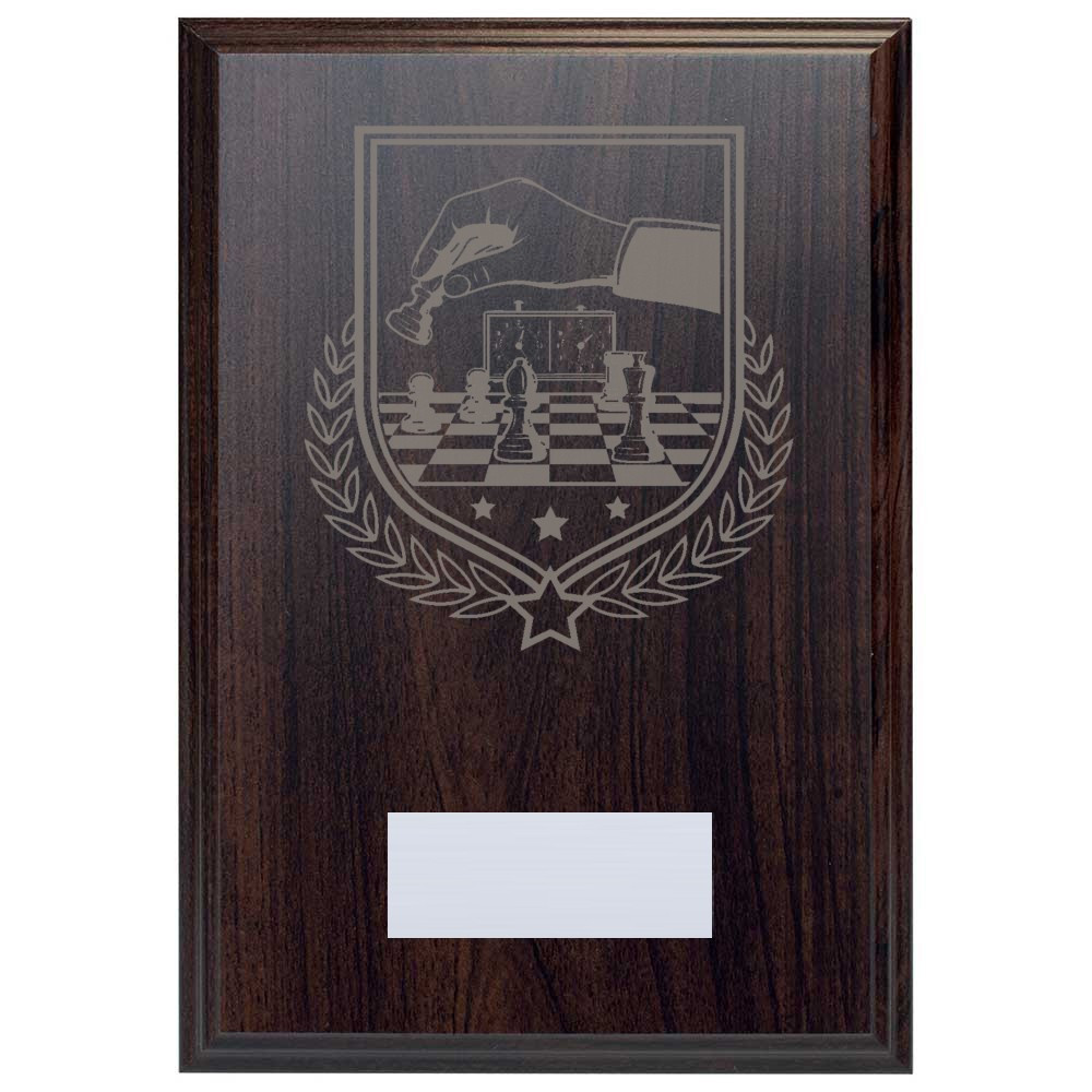 Chess Reward Deep Mahogany Plaque