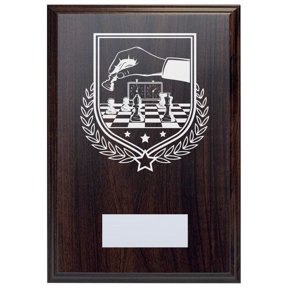Chess Reward Deep Mahogany Plaque