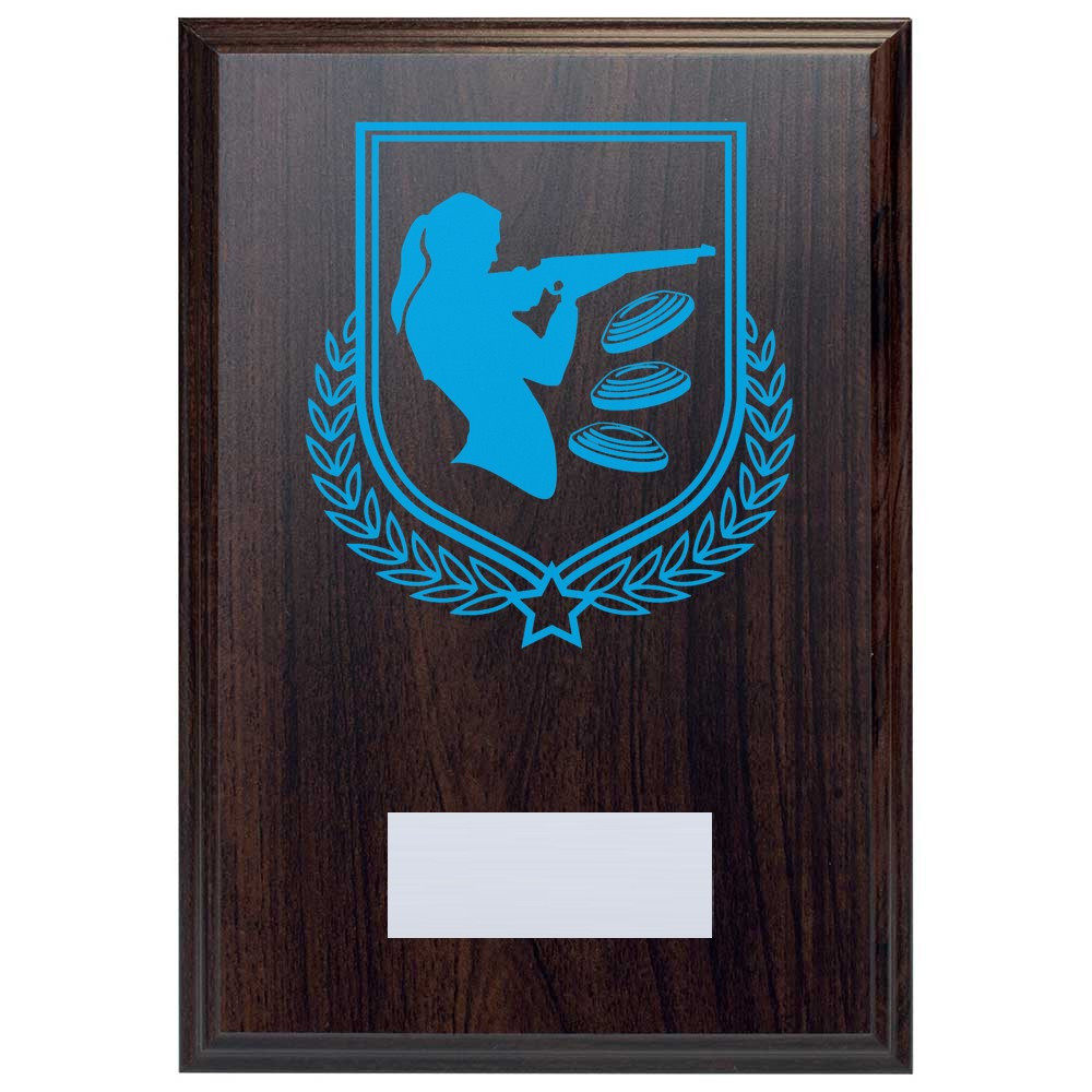 Clay Pigeon Reward Deep Mahogany Plaque
