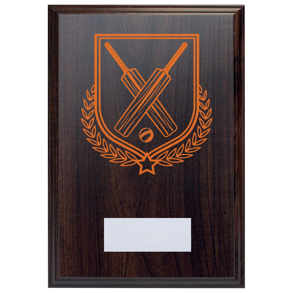 Cricket Reward Deep Mahogany Plaque