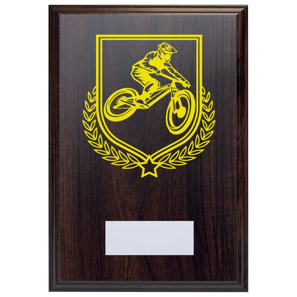 Cycling Reward Deep Mahogany Plaque