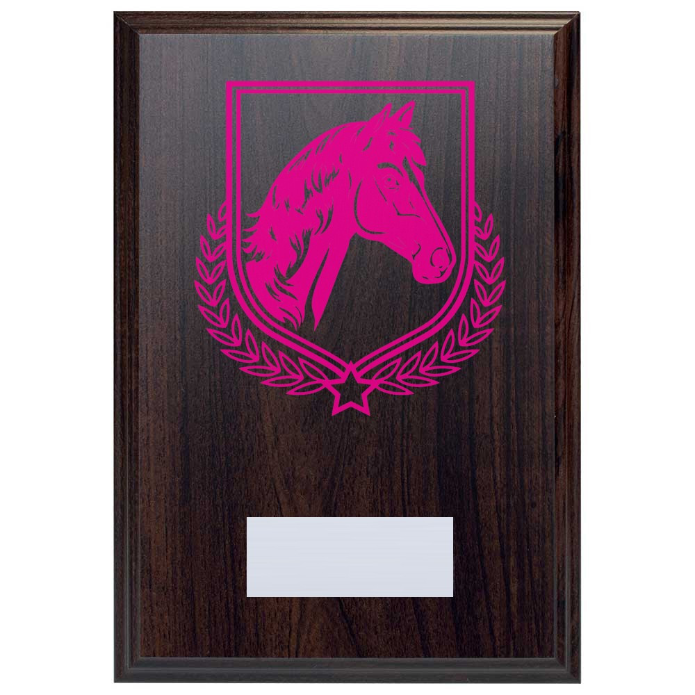 Equestrian Reward Deep Mahogany Plaque