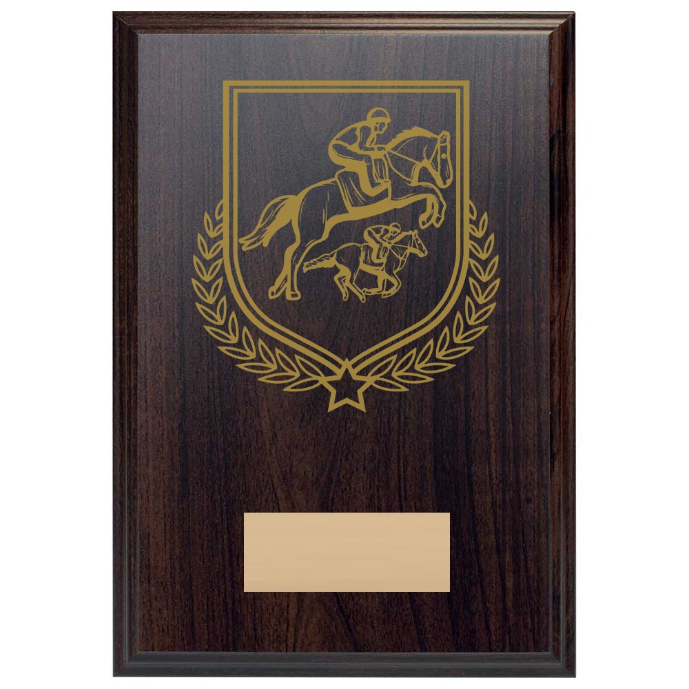 Equestrian Reward Deep Mahogany Plaque