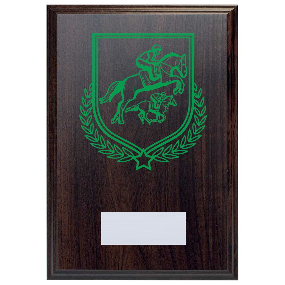 Equestrian Reward Deep Mahogany Plaque