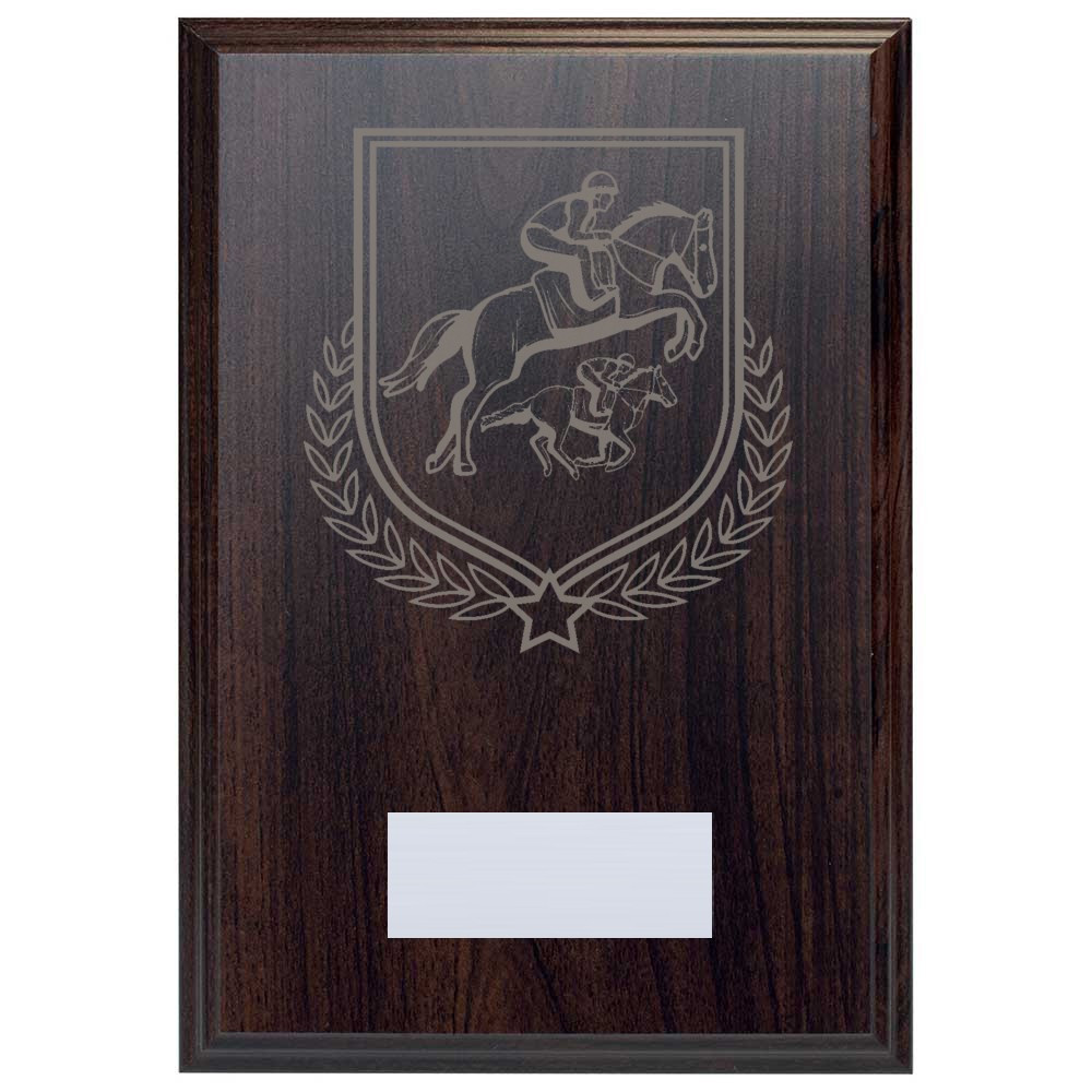 Equestrian Reward Deep Mahogany Plaque