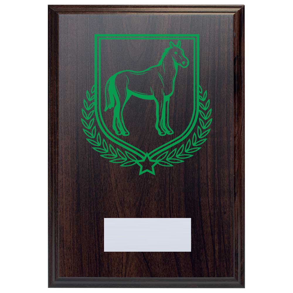 Equestrian Reward Deep Mahogany Plaque