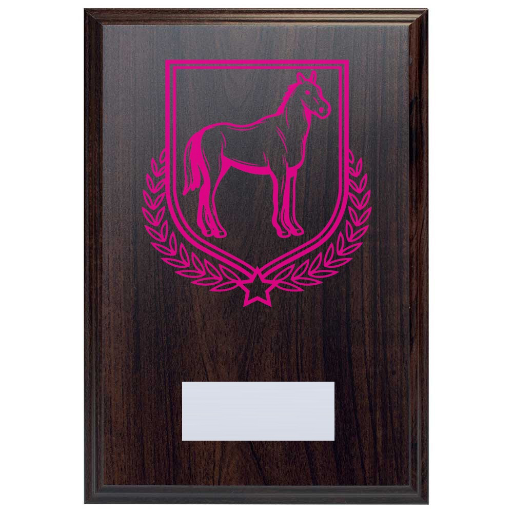 Equestrian Reward Deep Mahogany Plaque