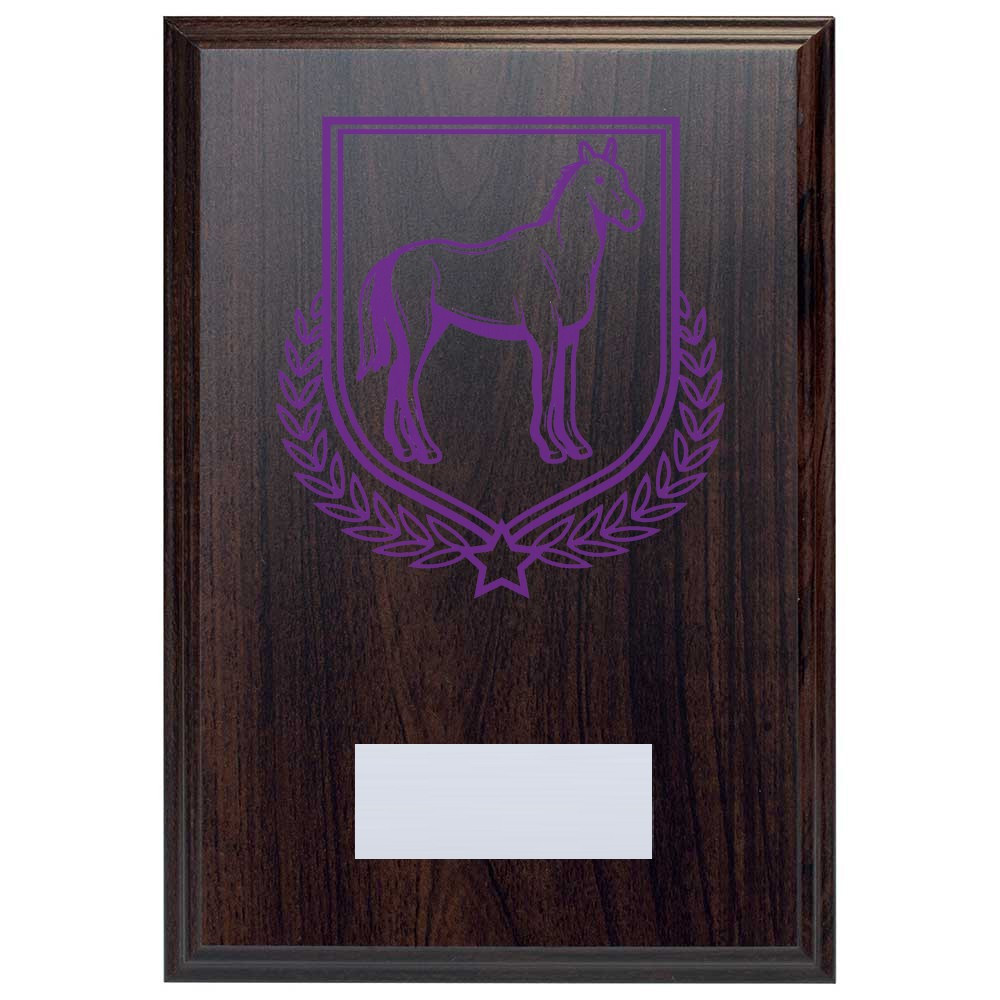 Equestrian Reward Deep Mahogany Plaque
