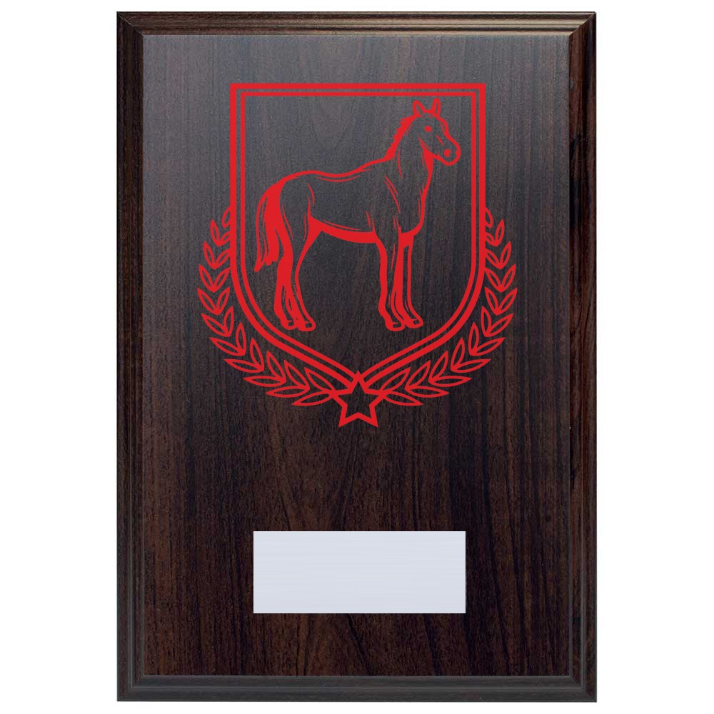 Equestrian Reward Deep Mahogany Plaque
