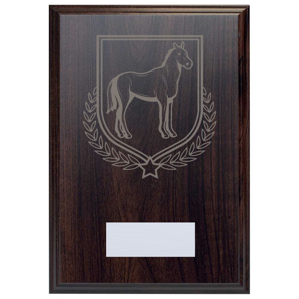 Equestrian Reward Deep Mahogany Plaque