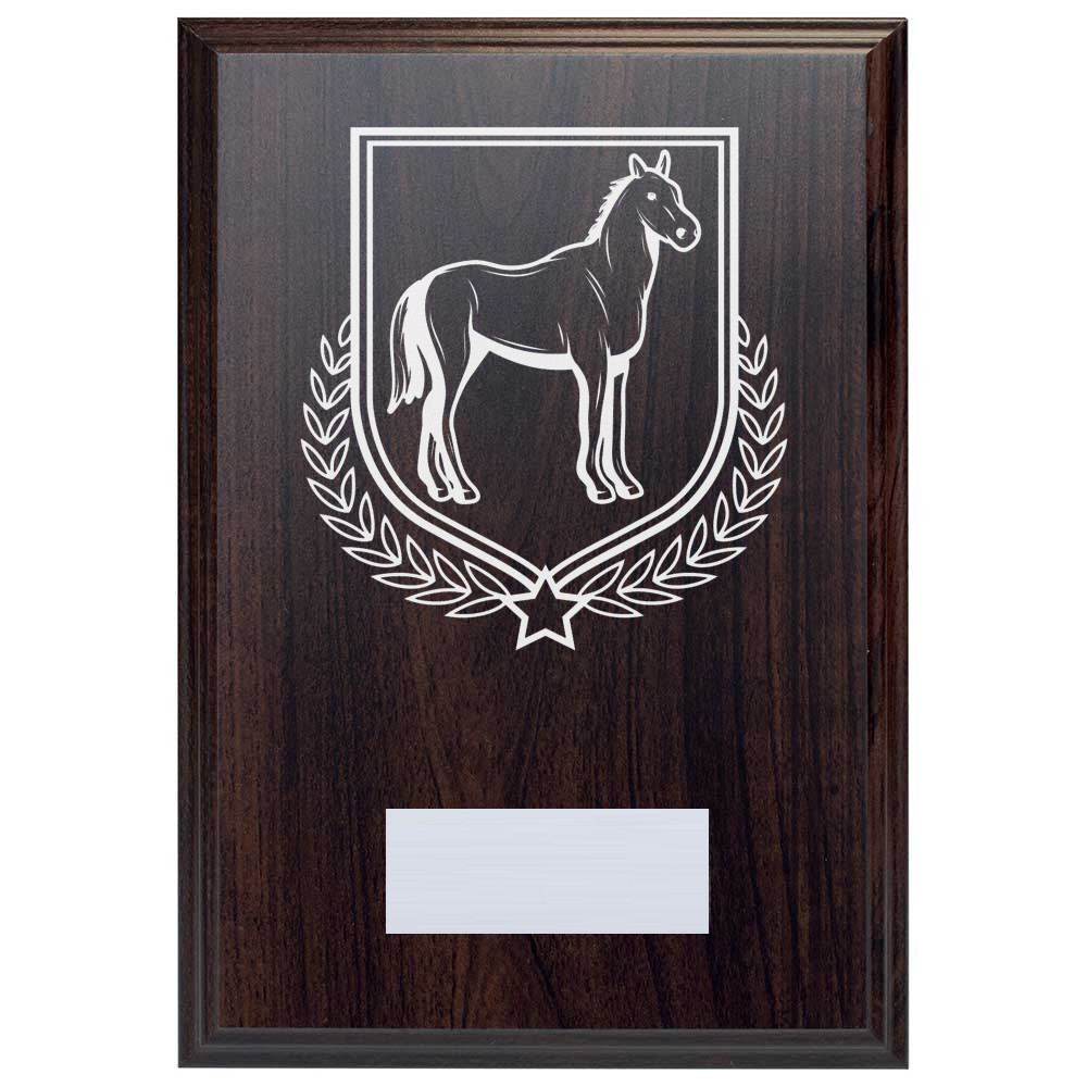 Equestrian Reward Deep Mahogany Plaque