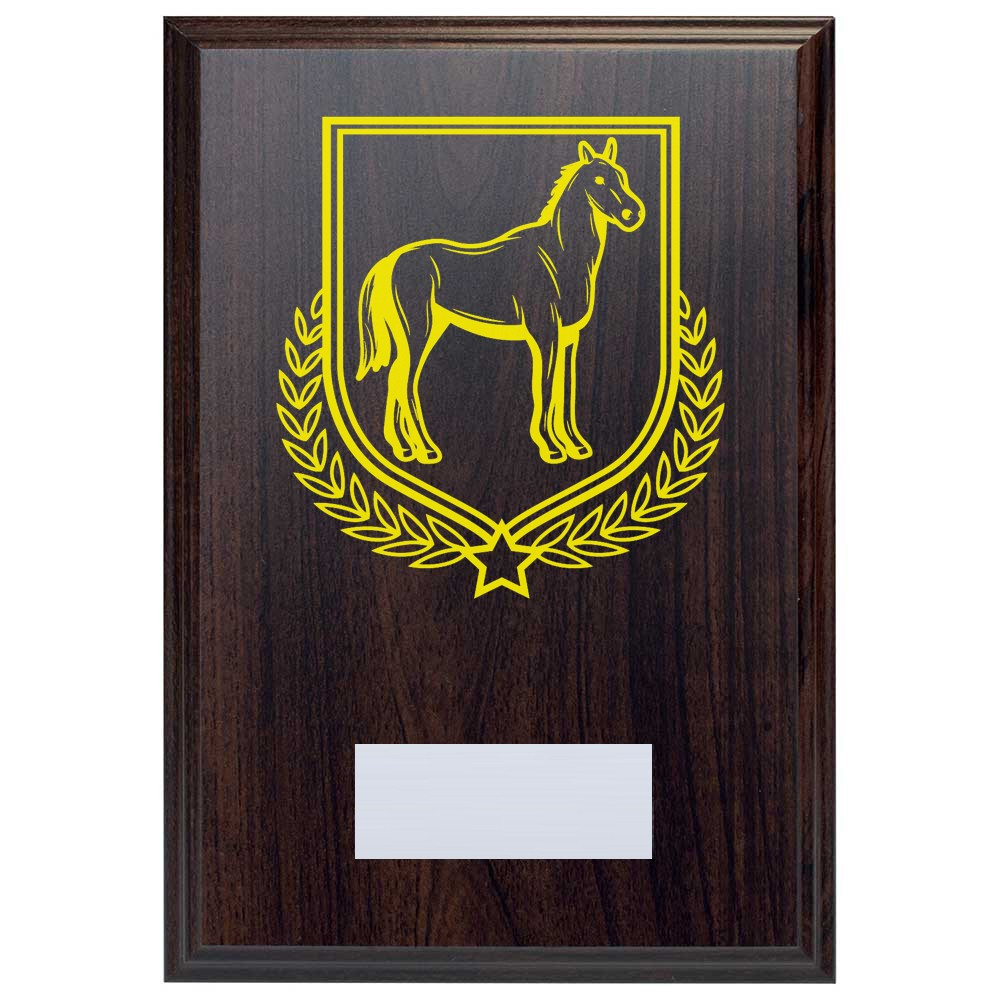Equestrian Reward Deep Mahogany Plaque
