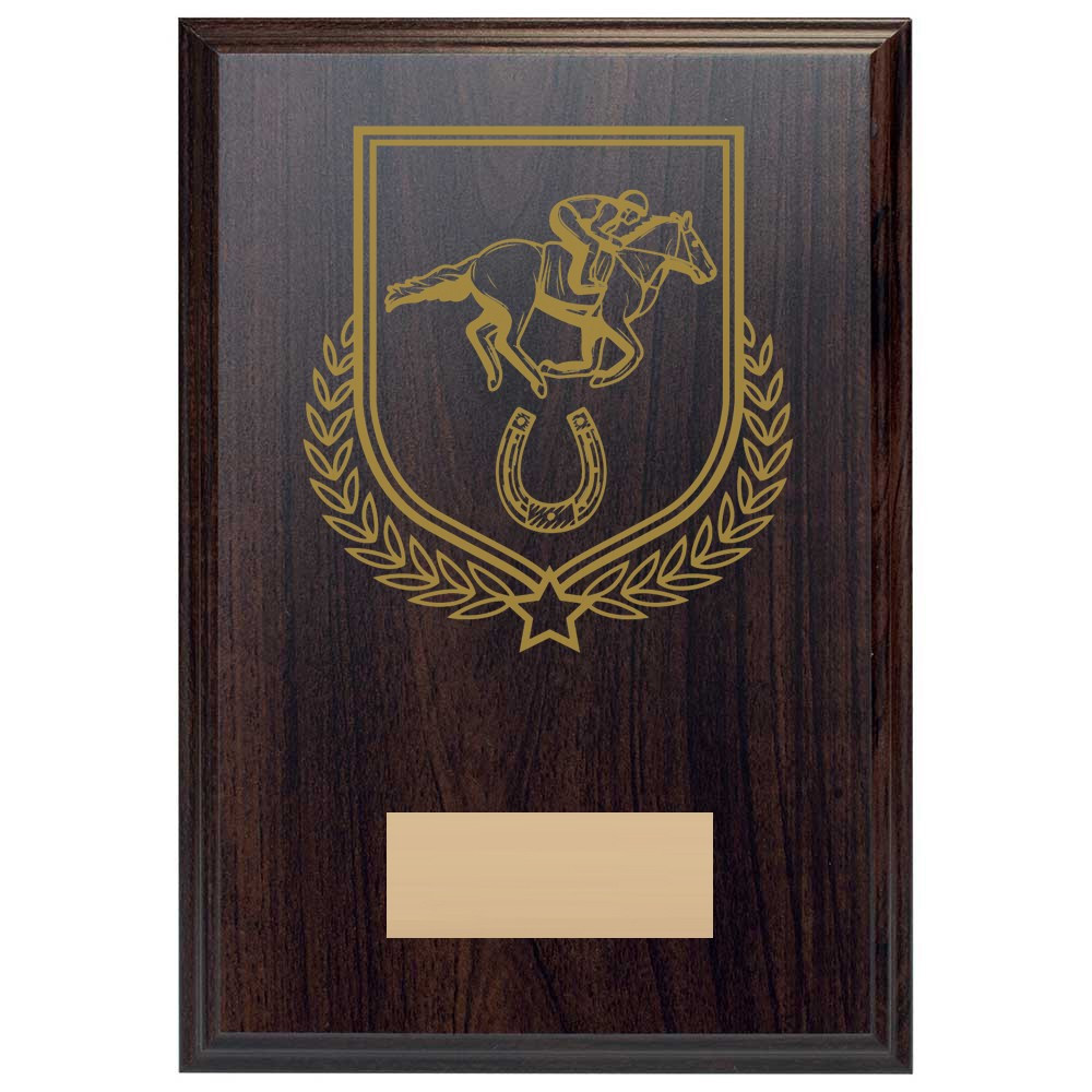Equestrian Reward Deep Mahogany Plaque