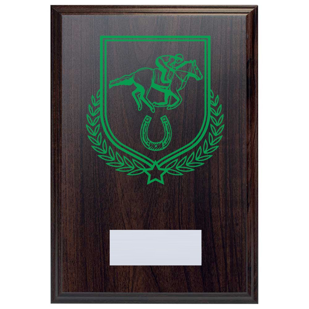Equestrian Reward Deep Mahogany Plaque